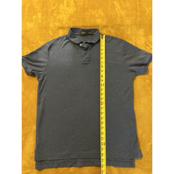 Polo Ralph Lauren Men's Size L Dark Heather Blue Short Sleeve Polo Shirt - Picture 5 of 9